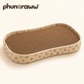 phunaraww™ Pebble Porch Cat Scratcher — Reversible Corrugated Cardboard Pad, Low-Edge Lounge Tray, 20 × 12 Inches